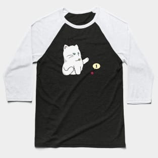 Gaming Cat (Crit Happens) Baseball T-Shirt